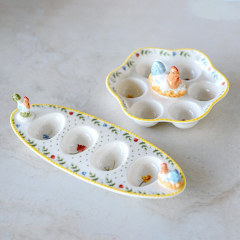 Блюдо для яиц круглое "Петух и курица" Spring Awakening 20 см