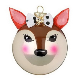 Елочный шар "Косуля" 8 см