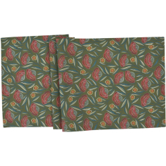 Скатерть-дорожка Isadora 50х140 см, цвет оливка