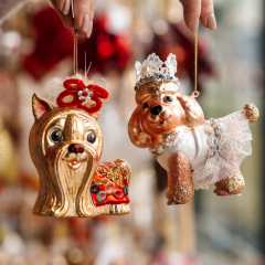 Игрушка на елку "Пудель балерина" 11,5 см