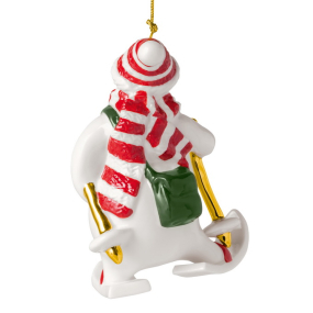 Елочная игрушка Villeroy & Boch Christmas Classics "Снеговик 2026" 10 см