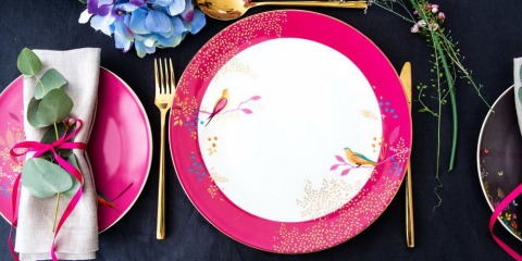 Тарелка столовая Chelsea 28 см, розовая