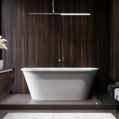 Ванна Holbi Galatea 169х77, из Soft Rock, белая матовая