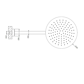 Лейка для душа Gessi Origini 66148.149, никель матовый