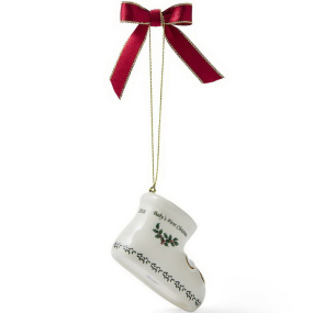 Елочная игрушка Spode Christmas Tree "Первый сапожок малыша" 4,5х4х7 см
