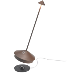 Лампа настольная Zafferano Pina Pro 29 см, красно-оранжевая