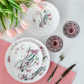 Набор посуды на 6 персон Moon Butterfly, 18 предметов