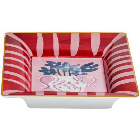 Блюдо прямоугольное "Синие цветы" Con Amore 20,5х17 см