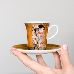 Чашка для эспрессо с блюдцем "Поцелуй" 100 мл