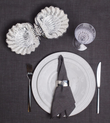 Икорница двойная Shell 28,5х14,5х12 см