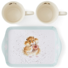 Набор кружек "Грызуны" 180 мл на подносе, 3 предмета