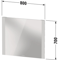 Зеркало с подсветкой Duravit Light and mirror 80х70 LM787600000