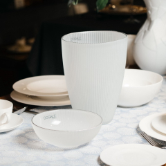 Ваза Dogale Plisse 24,5 см, цвет перламутр