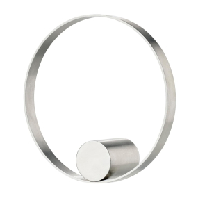 Полотенцедержатель круглый Zone Hoooked on rings 331813, 10 см, хром