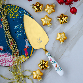 Набор елочных игрушек "Звезды" 4 см, 8 шт, цвет золото