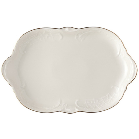 Блюдо сервировочное овальное Sanssouci Ivory Gold 33 см