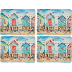 Набор подставок под тарелку Beach Huts 29,8х40,1 см, 4 шт