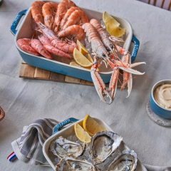 Форма для запекания прямоугольная Staub Ceramic 27х20 см, бирюзовая