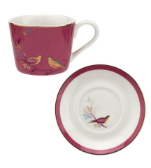 Чашка для эспрессо с блюдцем Chelsea 110 мл, розовая