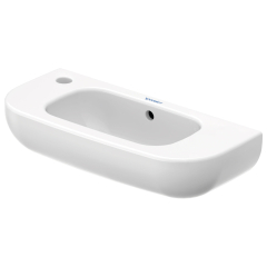 Раковина Duravit D-Code 50х22, отверстие слева, санфарфор