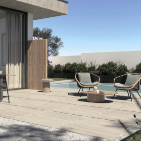 Керамогранит Imola The Rock 90х90 N, Travertino Argentum, 20 мм