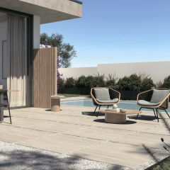 Керамогранит Imola The Rock 90х90 N, Travertino Argentum, 20 мм