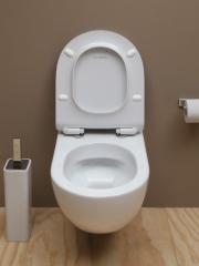 Унитаз подвесной Flaminia App 48х36 AP119G, compact, GoClean, с сиденьем, белый