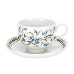 Чашка чайная с блюдцем округлая "Колокольчик" 200 мл