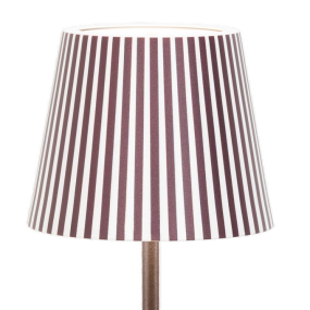 Абажур "Полоски" Zafferano Poldina 11,5х9 см, цвет коричневый