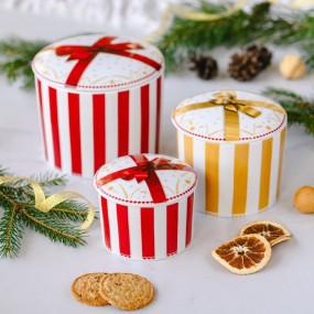 Шкатулка средняя Christmas Love 13х9 см, бежевая