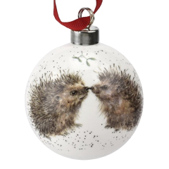 Елочный шар "Ежики" 6,6 см