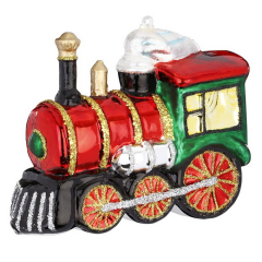 Елочная игрушка "Локомотив" 10,5 см
