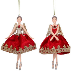 Новогодняя игрушка "Фея" 13 см, в ассортименте