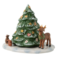 Фигурка "Ель с лесными животными" 23х17х17 см