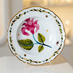 Тарелка глубокая "Цветок" Fabula 23 см