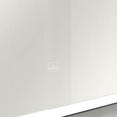 Зеркало Villeroy & Boch Subway 3.0 130х75, с подсветкой, черная рама