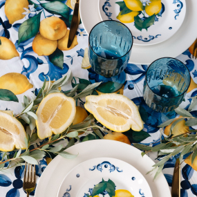 Скатерть круглая Textile Citrus 170 см