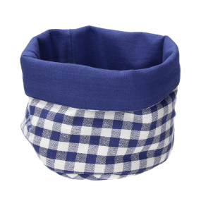 Корзинка для хлеба Textile Vichy Blu 18х16,5 см