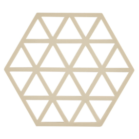 Подставка-шестигранник Triangles 14х16 см, цвет бежевый