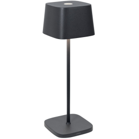 Лампа настольная Zafferano Ofelia Pro 29 см, темно-серая