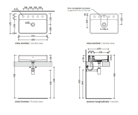 Раковина накладная Flaminia Miniwash 60х42 MW60PRFAN, Fango