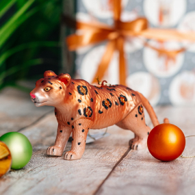 Игрушка на елку "Леопард" 10 см
