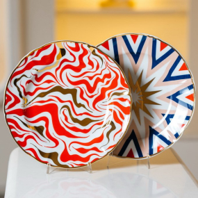 Тарелка салатная Abracadabra 20,5 см, молния