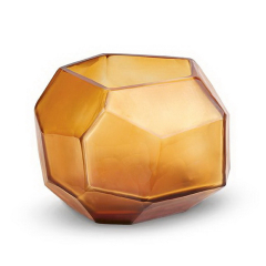 Подсвечник Guaxs Cubistic 9 см, прозрачно-золотой