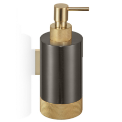 Дозатор для жидкого мыла Decor Walther Club 0855967, темный матовый металл/ золото матовое