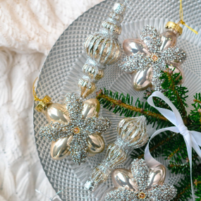 Елочная игрушка "Сосулька" 11 см, в ассортименте