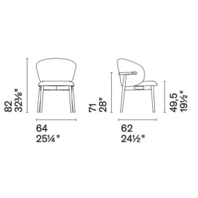 Стул Calligaris Oleandro CS2226, Matt Black / Sand