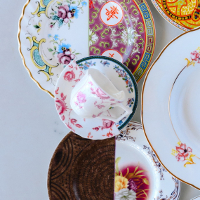 Чашка кофейная с блюдцем Leonia Hybrid