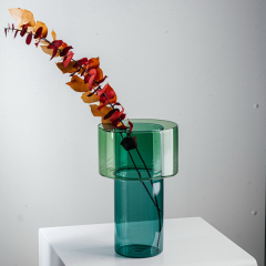 Ваза Boreale 20,5 см, цвет бирюзовый/зеленый