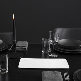 Блюдо прямоугольное Manufacture Rock Blanc 35х18 см